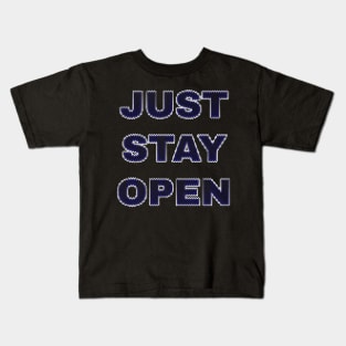 JustStayOpen Just Stay Open Reopen California Blue Digital Kids T-Shirt